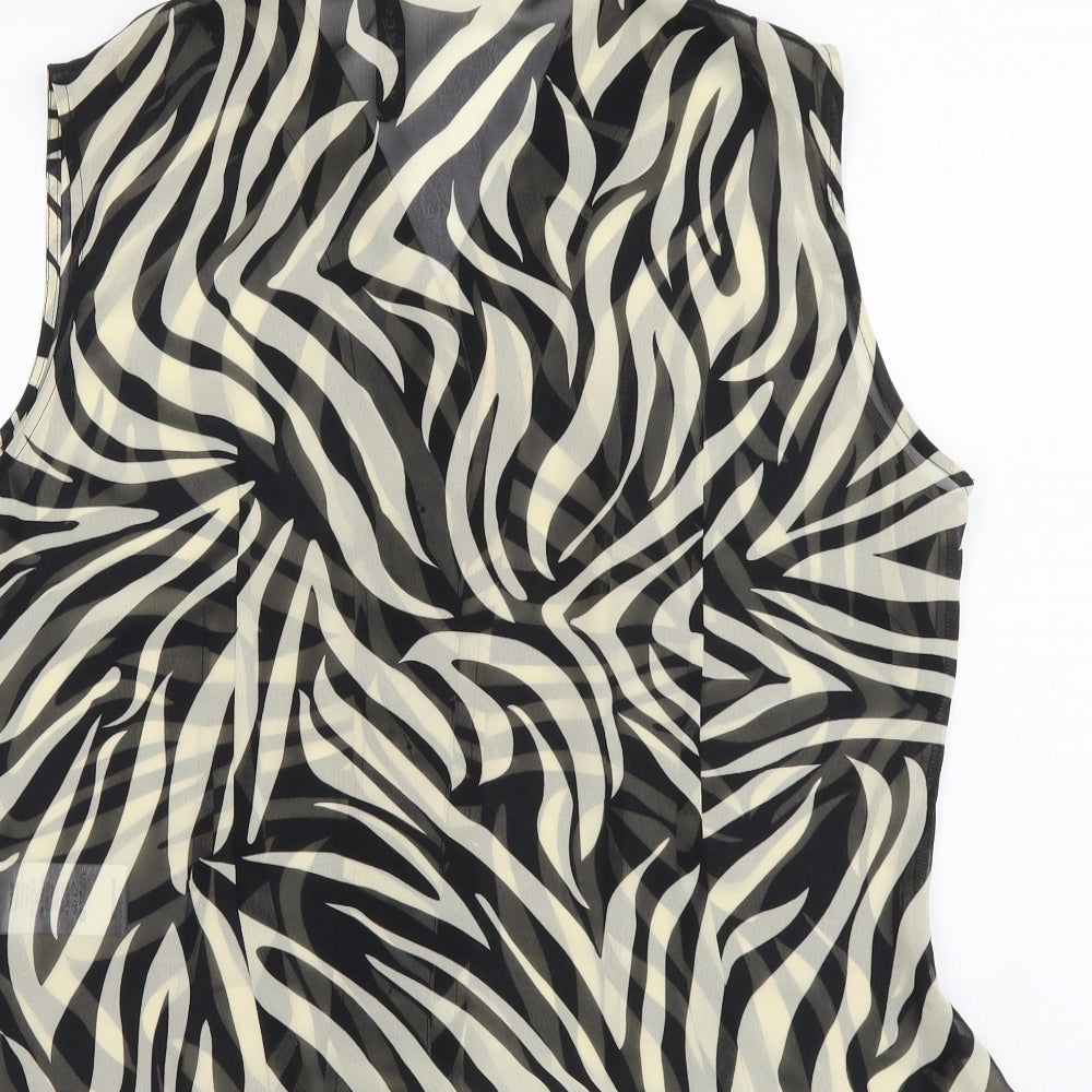 Womens UK Size 14 Alex&Co Black Basic Tank