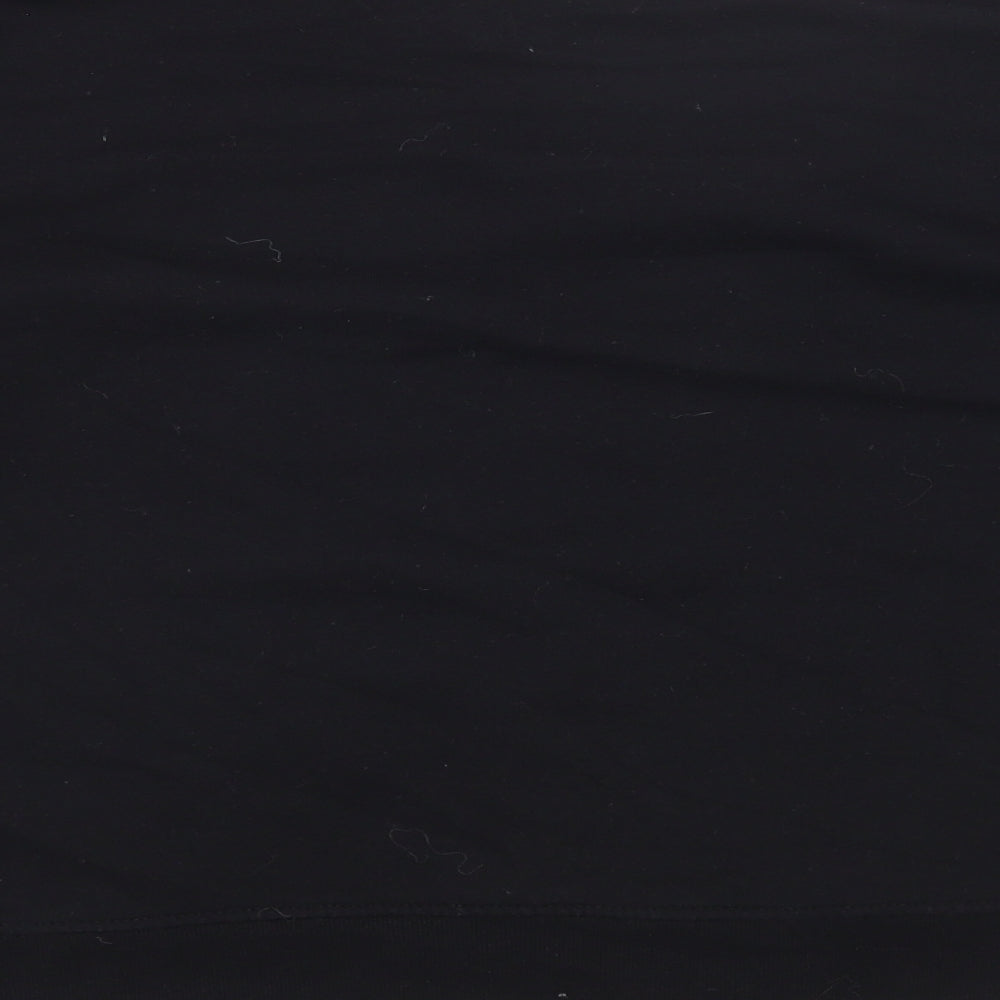 Primark Womens Black Round Neck Cotton Pullover Jumper Size XS