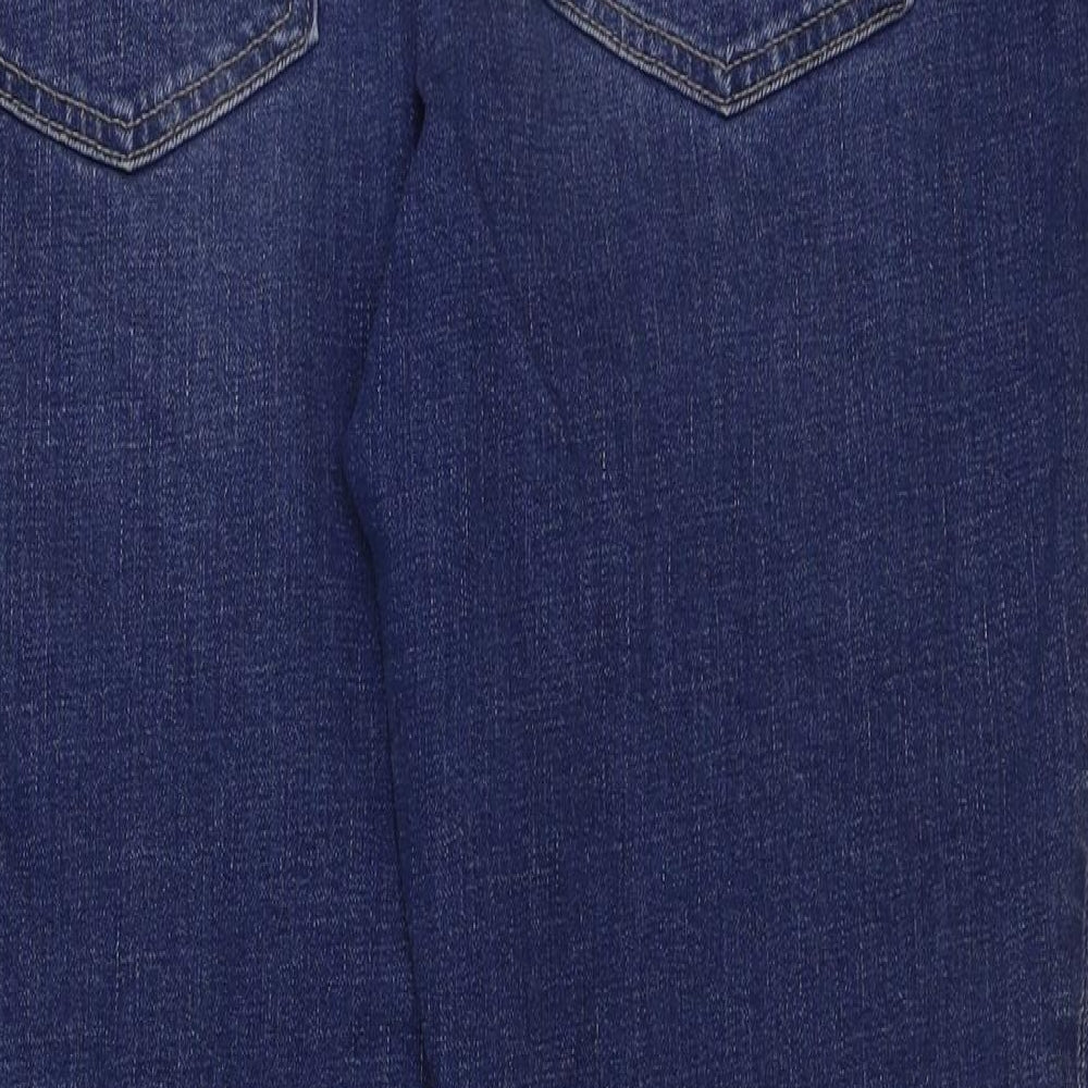 Gap Womens Blue Cotton Straight Jeans Size 29 in L25 in Regular Button