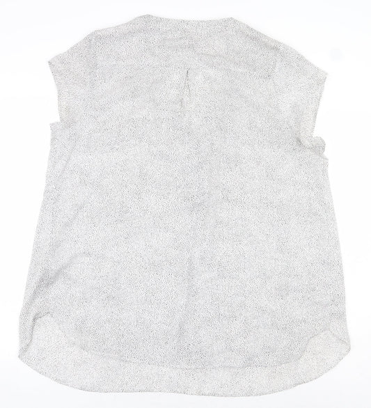 Womens UK Size XL H&M White Basic Blouse