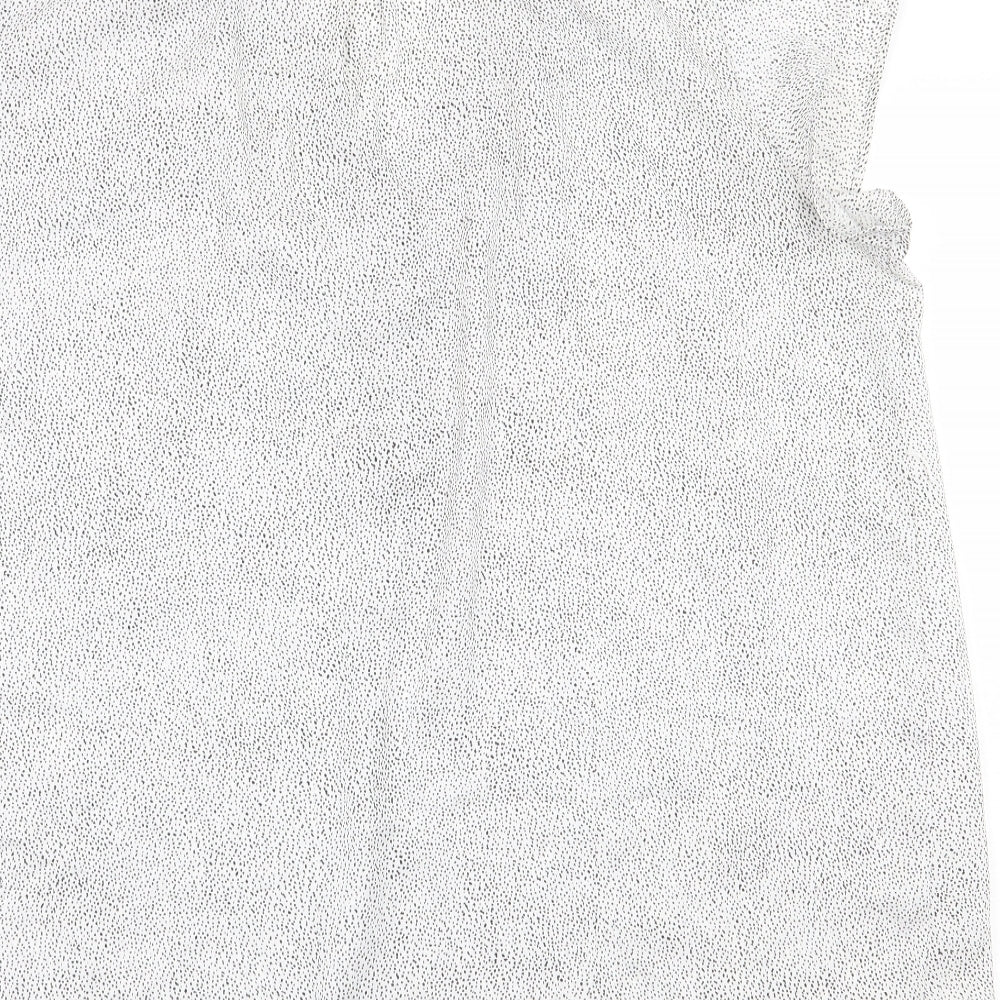 Womens UK Size XL H&M White Basic Blouse