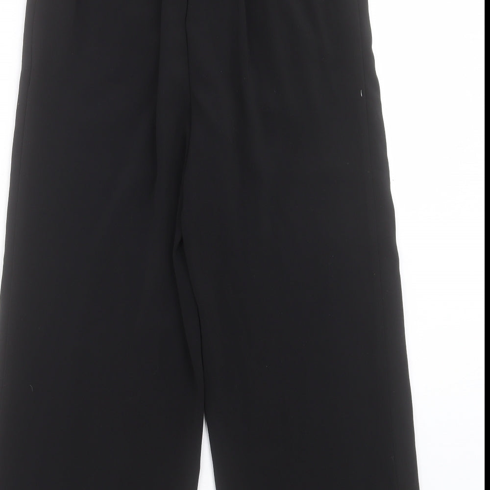 Womens UK Size 6 New Look Regular Fit Black Trousers