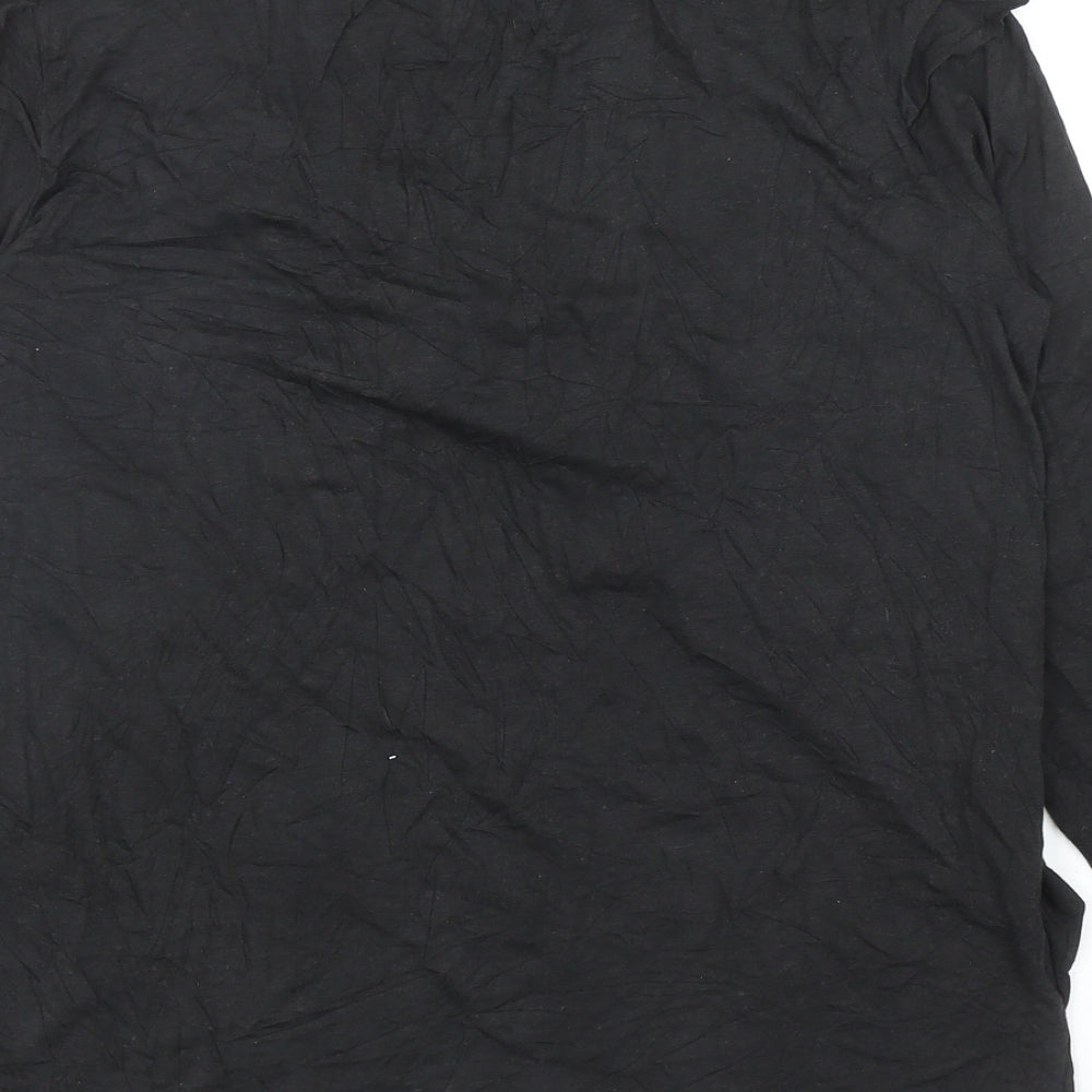 Womens UK Size 12 Topshop Black Basic T-Shirt