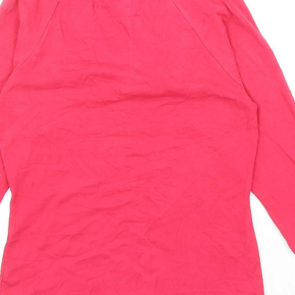 Womens UK Size 10 Monsoon Pink Basic T-Shirt