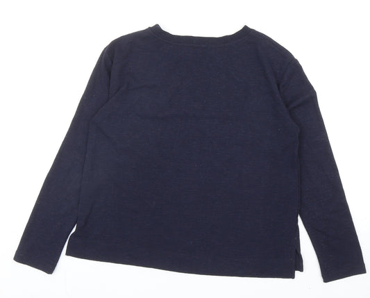 Womens UK Size 10 Marks and Spencer Blue Pullover Sweatshirt