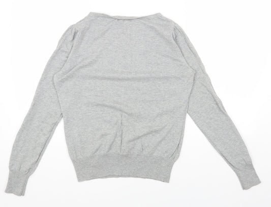 Womens UK Size 12 NEXT Grey Basic T-Shirt