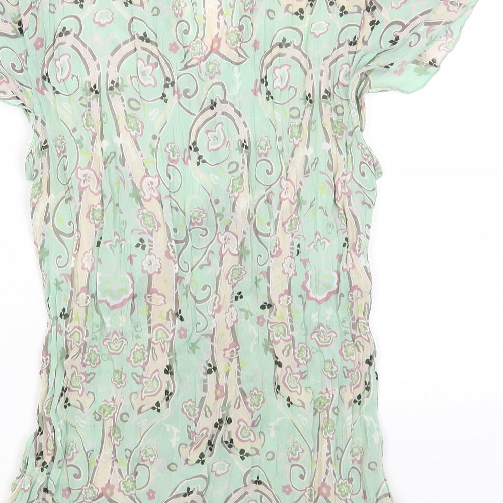 Womens UK Size S Violet & Claire Green Basic Blouse
