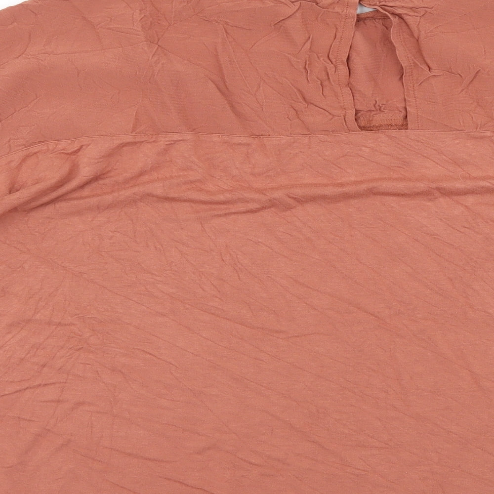 Womens UK Size 14 NEXT Brown Basic Blouse