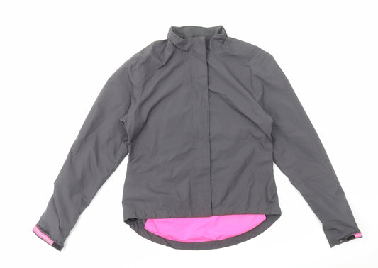 Womens UK Size S Crane Grey Windbreaker Coat