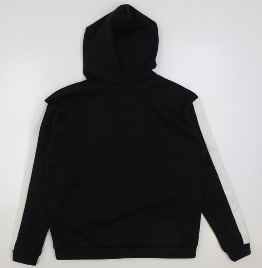 Womens UK Size 8 Boohoo Black Pullover Hoodie