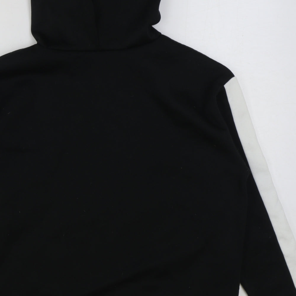 Womens UK Size 8 Boohoo Black Pullover Hoodie
