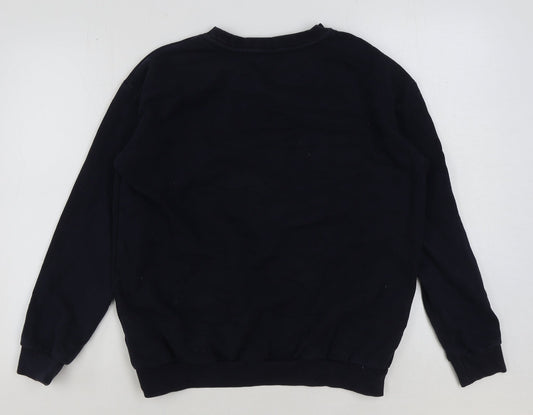 H&M Womens Blue Polyester Pullover Sweatshirt Size S Pullover