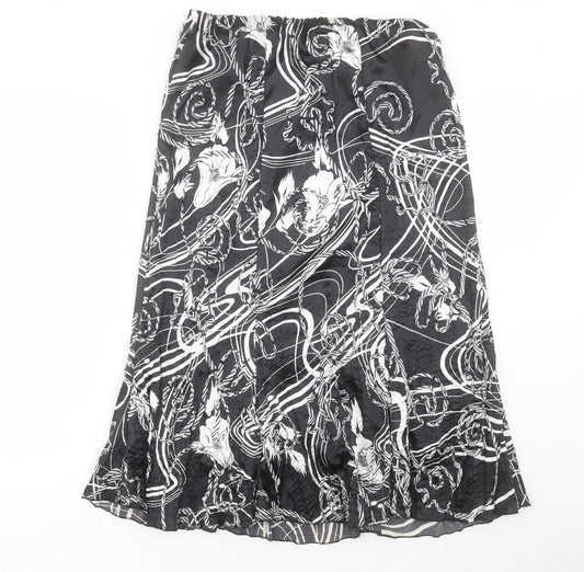 Womens UK Size 14 Saloos A-Line Chiffon Skirt