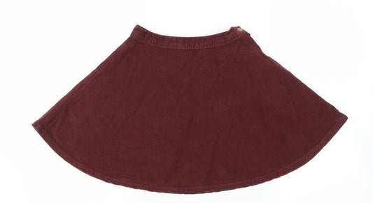 Womens UK Size XS American Apparel Flare Corduroy Skirt