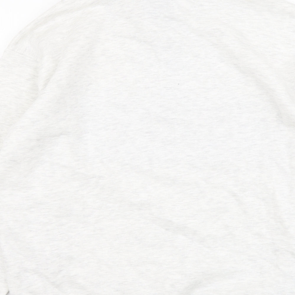 Mens UK Size M Bershka Grey Pullover Sweatshirt