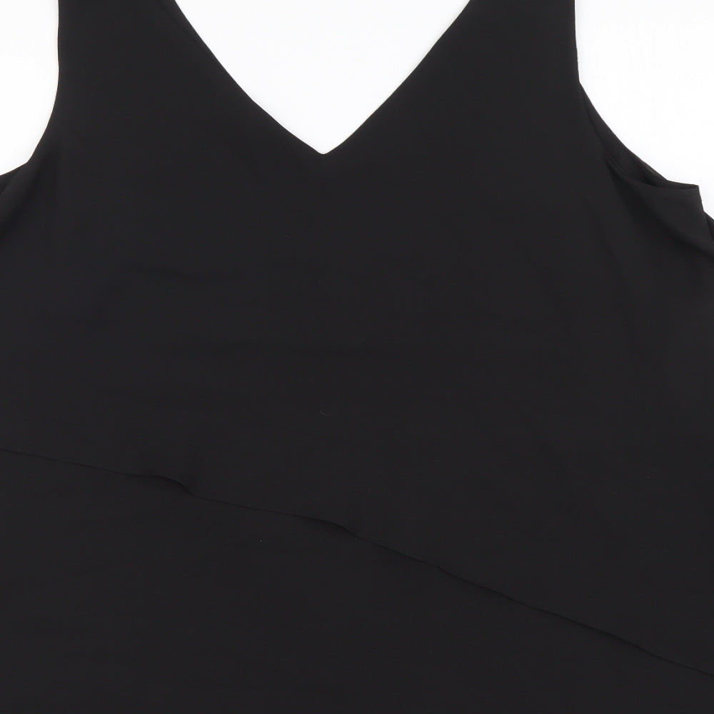 Womens UK Size 12 Wallis Black Basic Tank