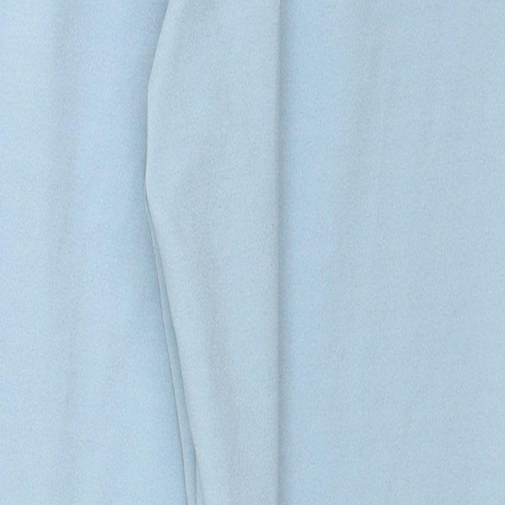 Womens UK Size 10 Boohoo Regular Fit Blue Trousers
