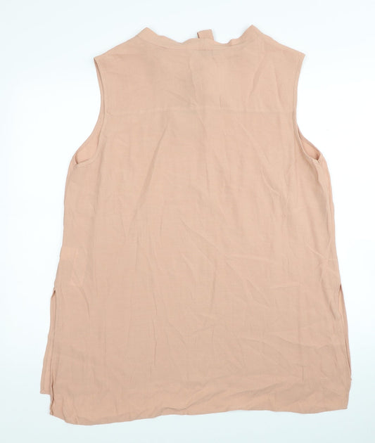 Womens UK Size 16 Marks and Spencer Beige Tunic Blouse