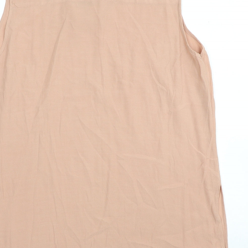 Womens UK Size 16 Marks and Spencer Beige Tunic Blouse