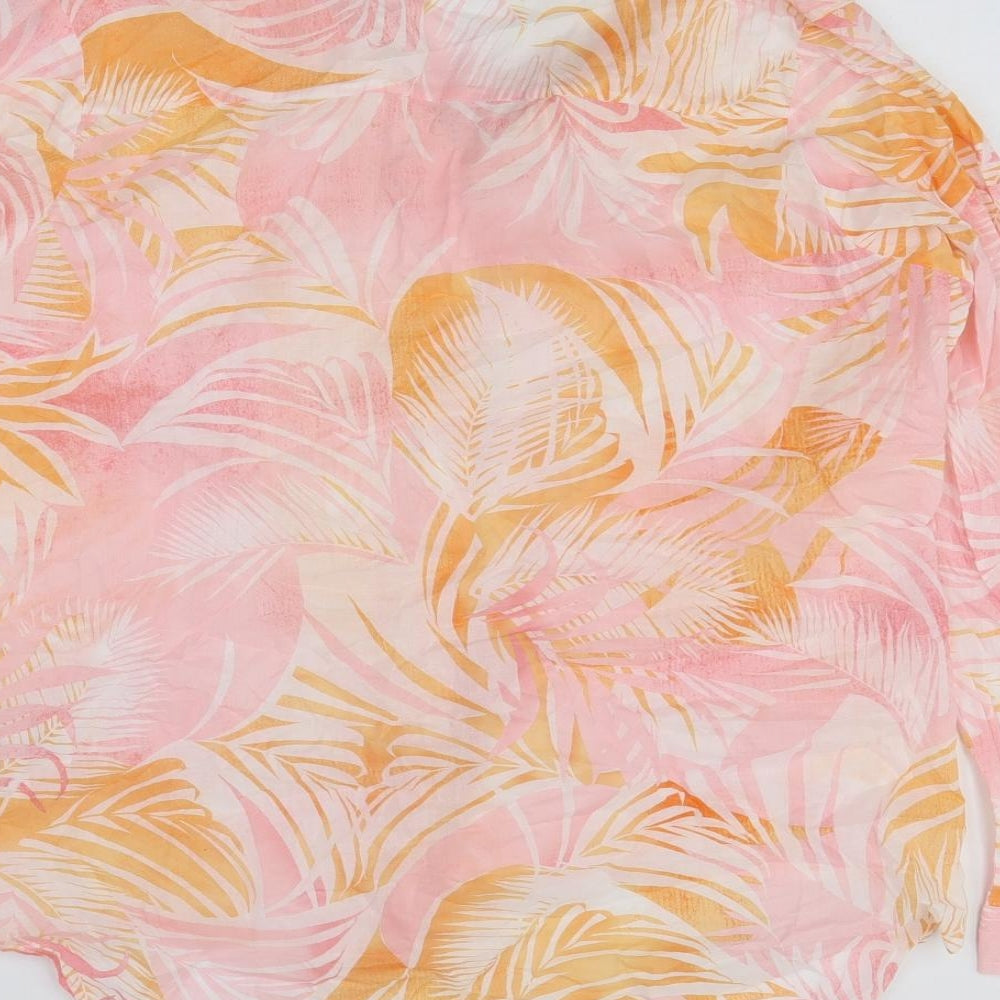 Womens UK Size 14 Peacocks Pink Basic Button-Up