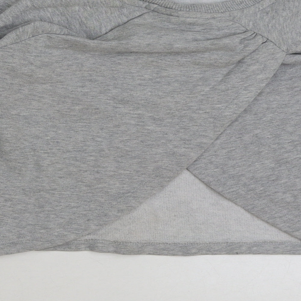 NEXT Girls Grey Cotton Pullover Sweatshirt Size 10 Years Pullover - love