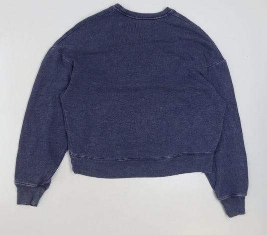 Mens UK Size S Hollister Blue Pullover Sweatshirt
