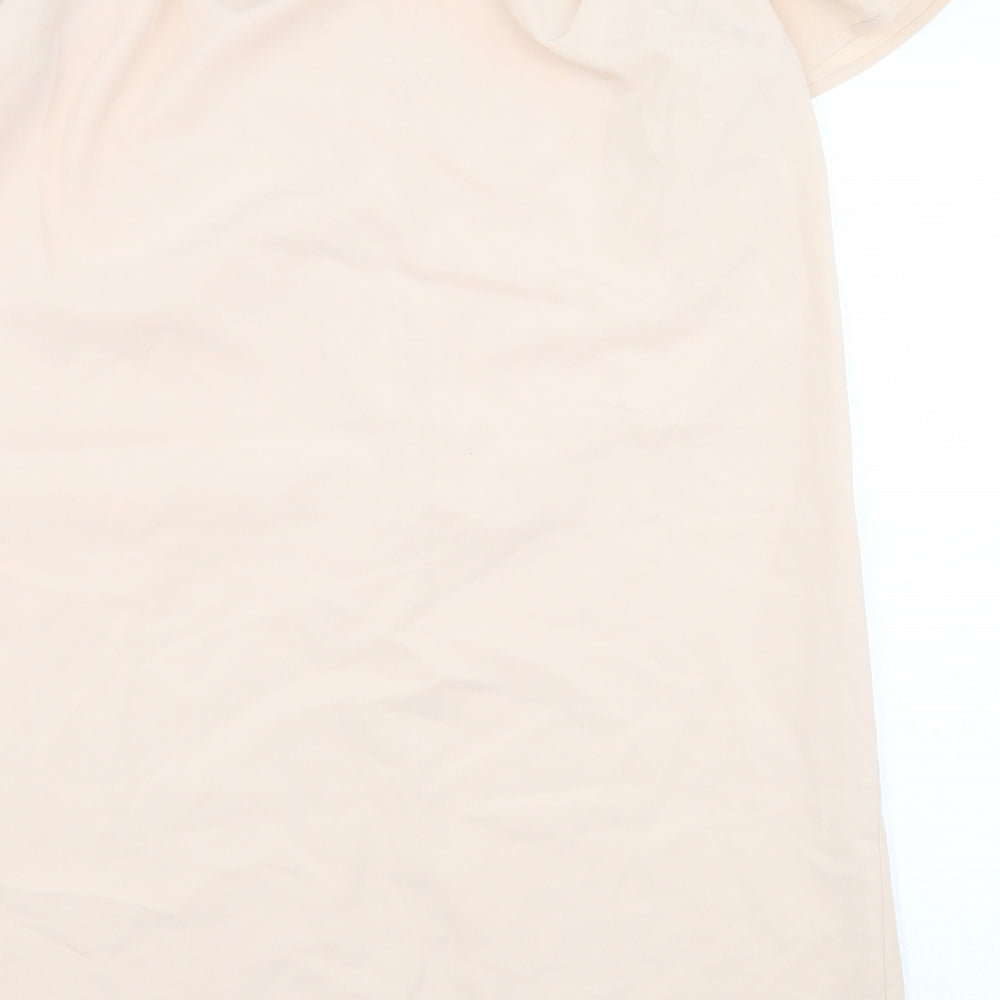 La Redoute Womens Pink Polyester Sheath Size 14 Off the Shoulder Pullover