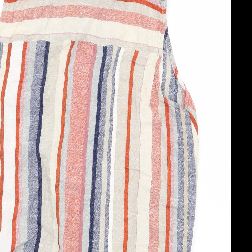 Womens UK Size 8 Warehouse Multicoloured Basic Button-Up
