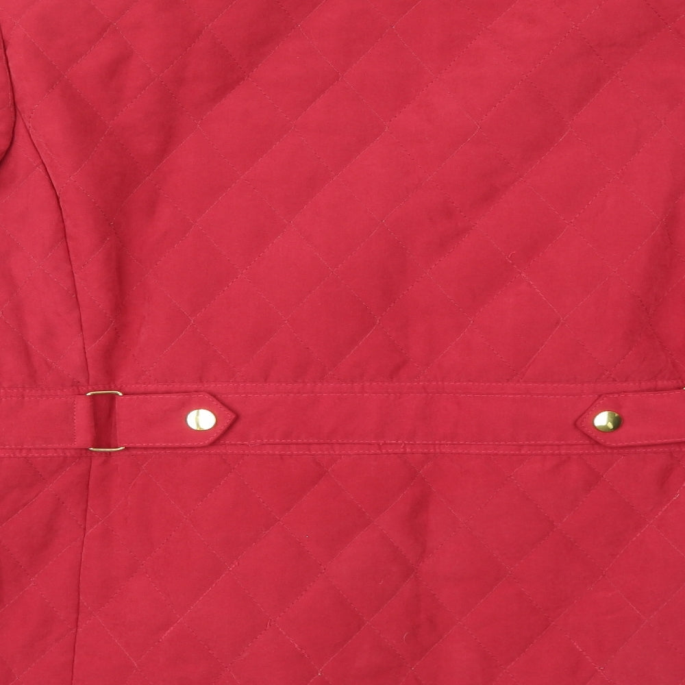 Womens UK Size 16 Isle Red Military Jacket