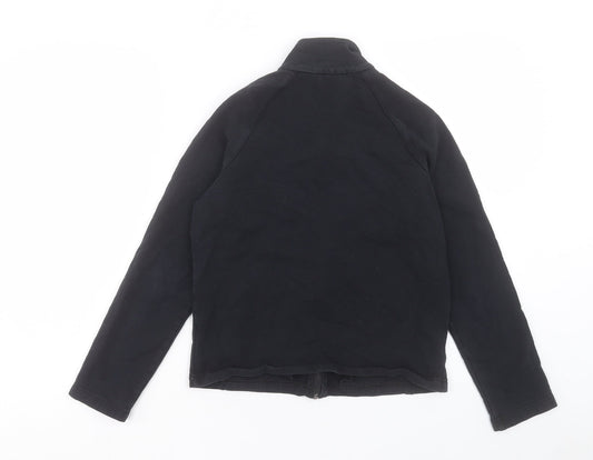 Womens UK Size 10 Marks and Spencer Black Full Zip Sweatshirt