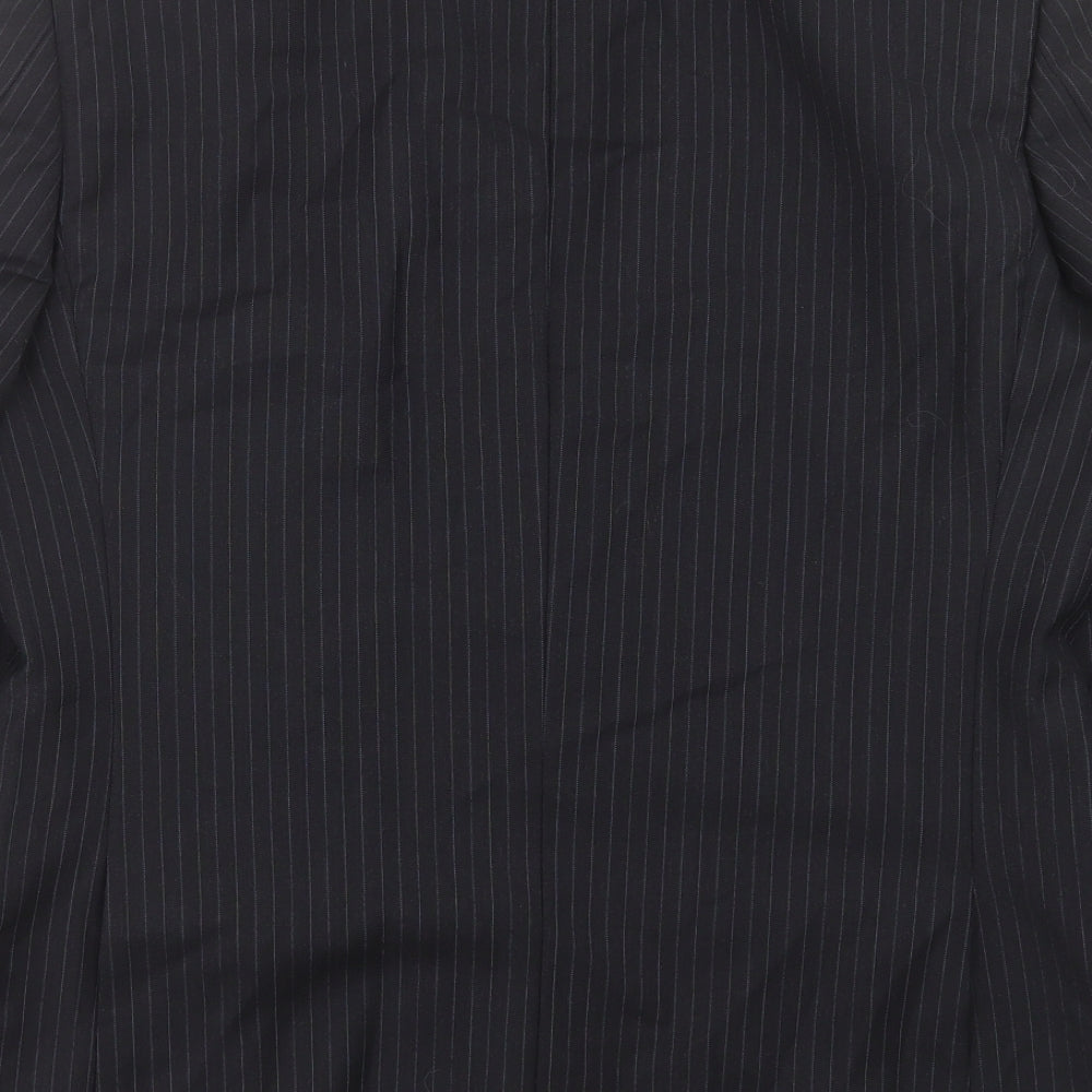 Mens UK Size 36 Racing Green Regular Black Suit Jacket