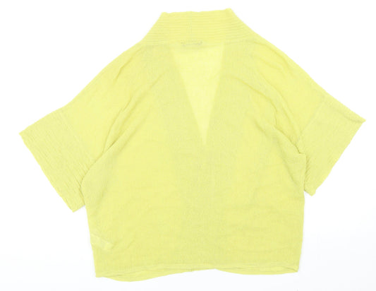 Autograph Womens Green V-Neck Viscose Cardigan Jumper Size 20