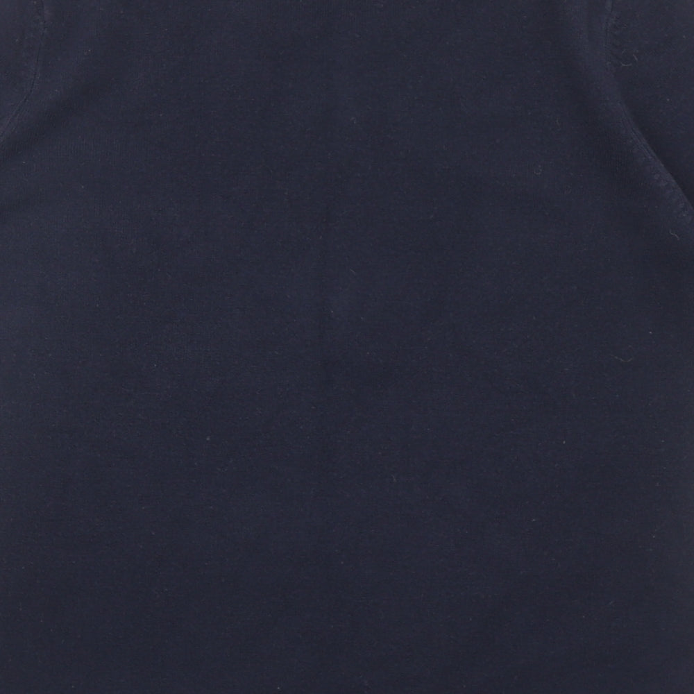 BHS Womens Blue Round Neck Acrylic Pullover Jumper Size 12