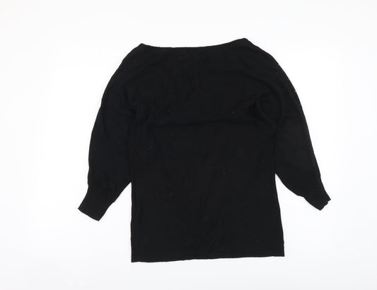 Womens UK Size S Monsoon Black Pullover Jumper