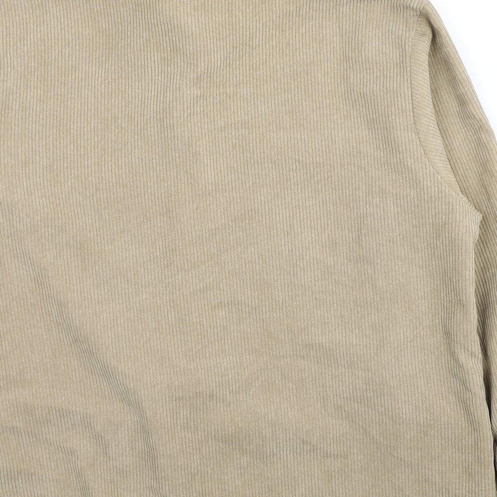 Nasty Gal Womens Beige Jacket Size 6 Button