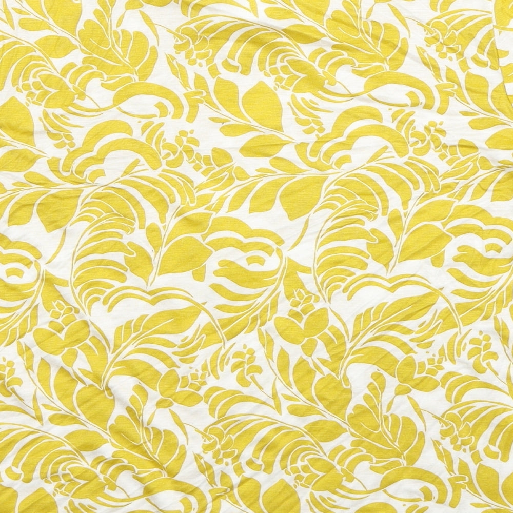 Womens UK Size 14 Marks and Spencer Yellow Basic Blouse