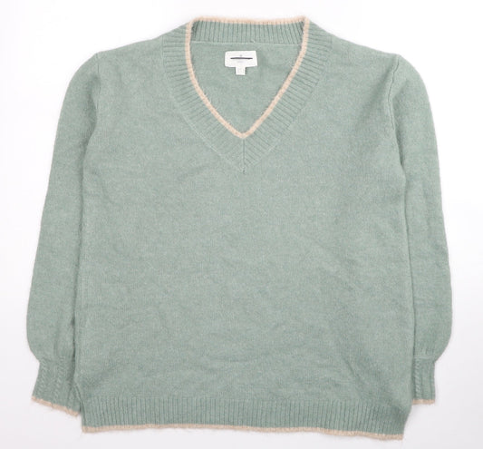 Womens UK Size M Springfield Green Pullover Jumper