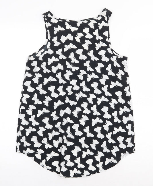 Womens UK Size 8 Atmosphere Black Basic Tank