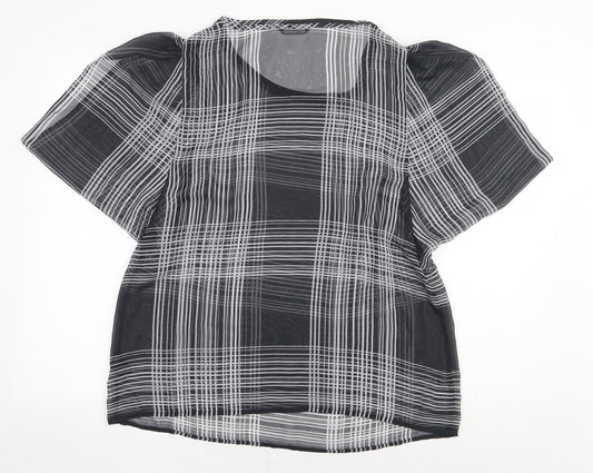 Womens UK Size 16 Marks and Spencer Black Basic Blouse