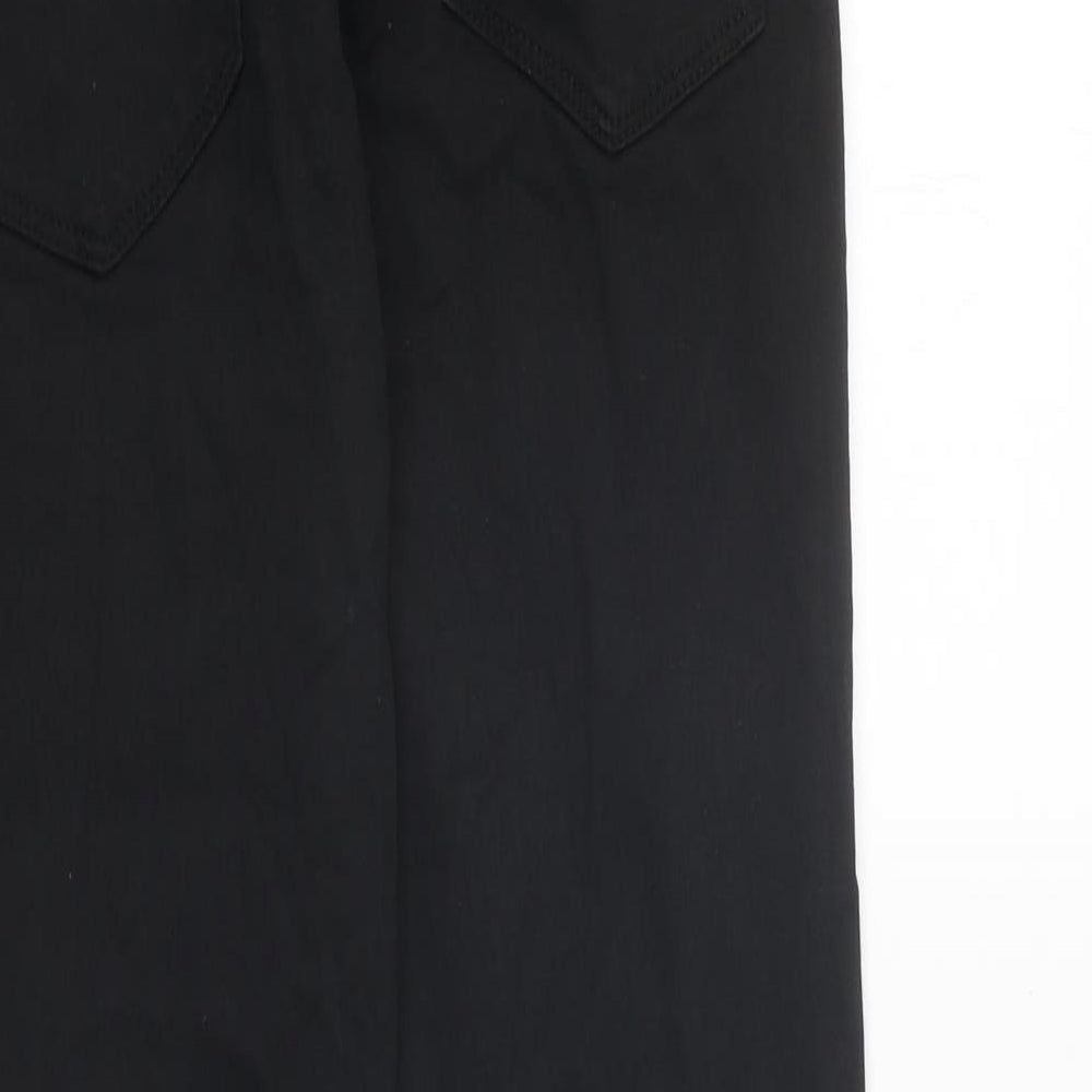 NEXT Womens Black Cotton Skinny Jeans Size 34 in L29 in Regular Zip