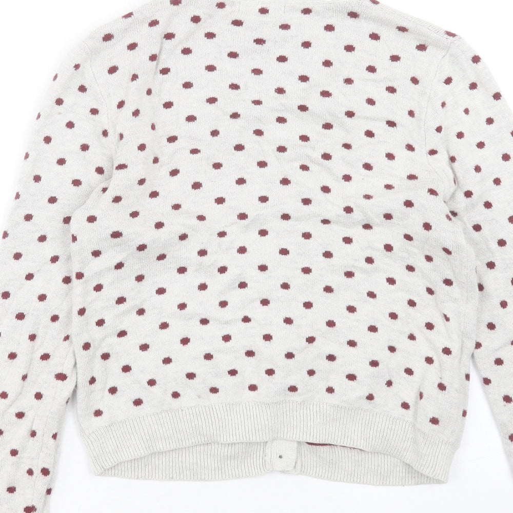 Womens UK Size S FOREVER 21 Grey Cardigan Jumper