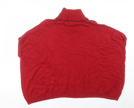 Womens UK Size M NEXT Red Pullover Jumper