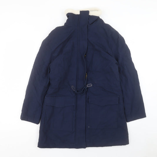 Womens UK Size 8 Per Una Blue Parka Coat