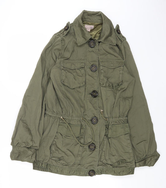 Womens UK Size 12 H&M Green Jacket