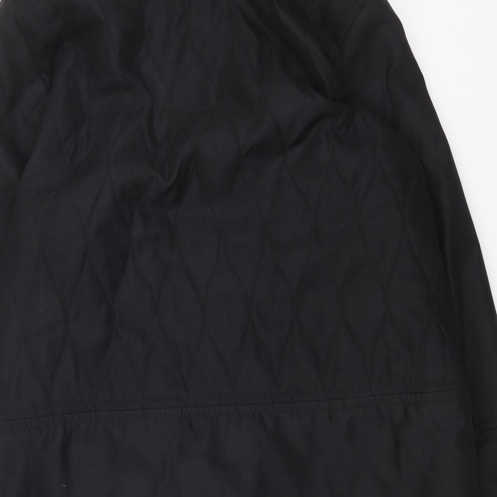 House of Fraser Womens Black Jacket Coat Size 12 Zip