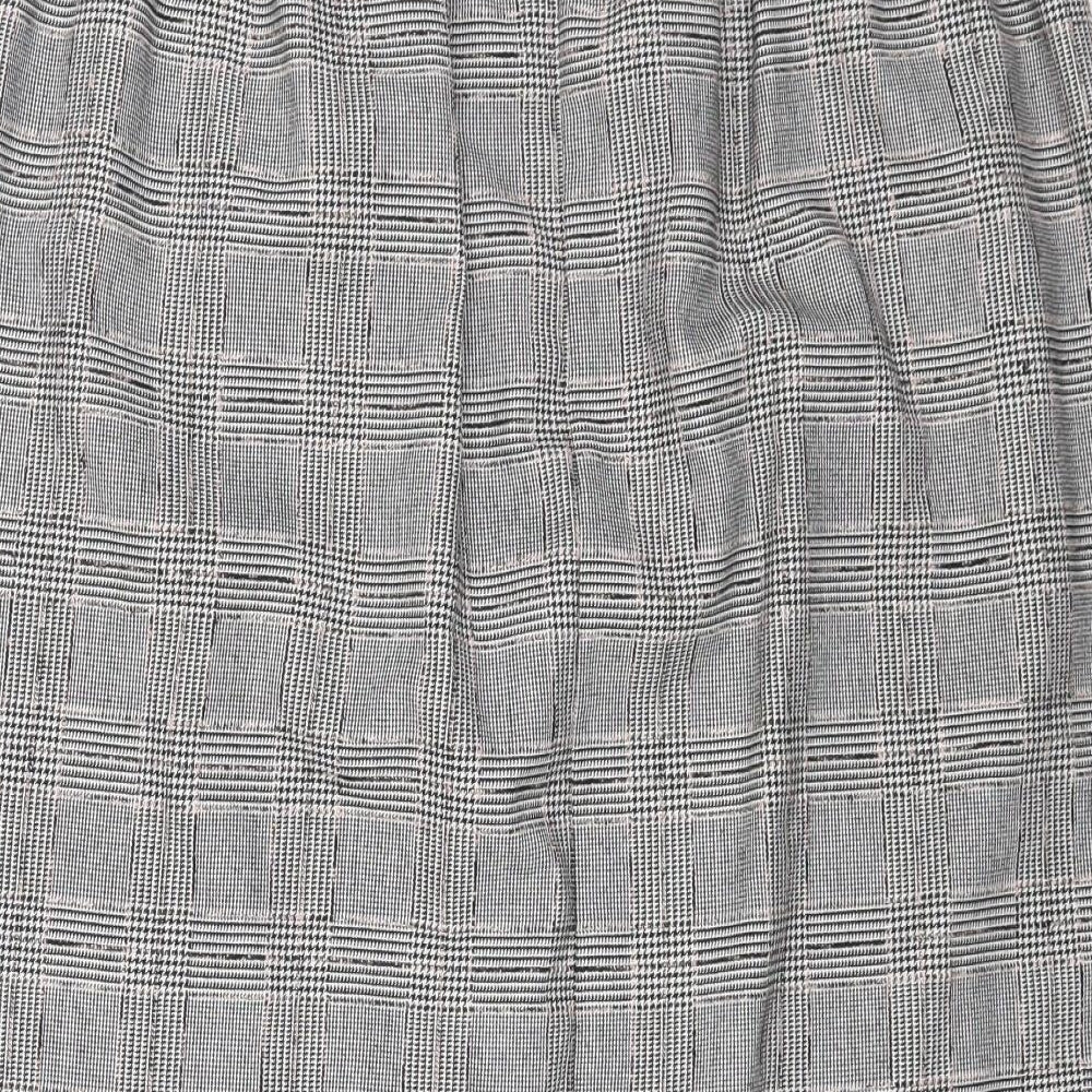 Classics Womens Multicoloured Plaid Polyester A-Line Skirt Size 34 in