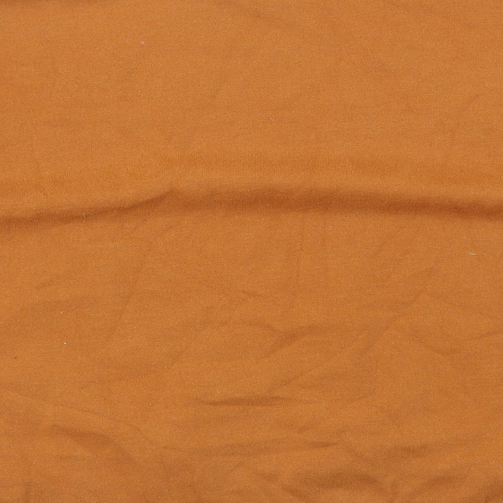 H&M Womens Orange Cotton Pullover Sweatshirt Size S Pullover