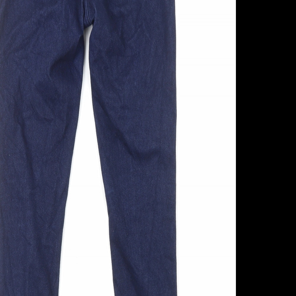 Gap Womens Blue Cotton Straight Jeans Size 6 L27 in Regular Zip