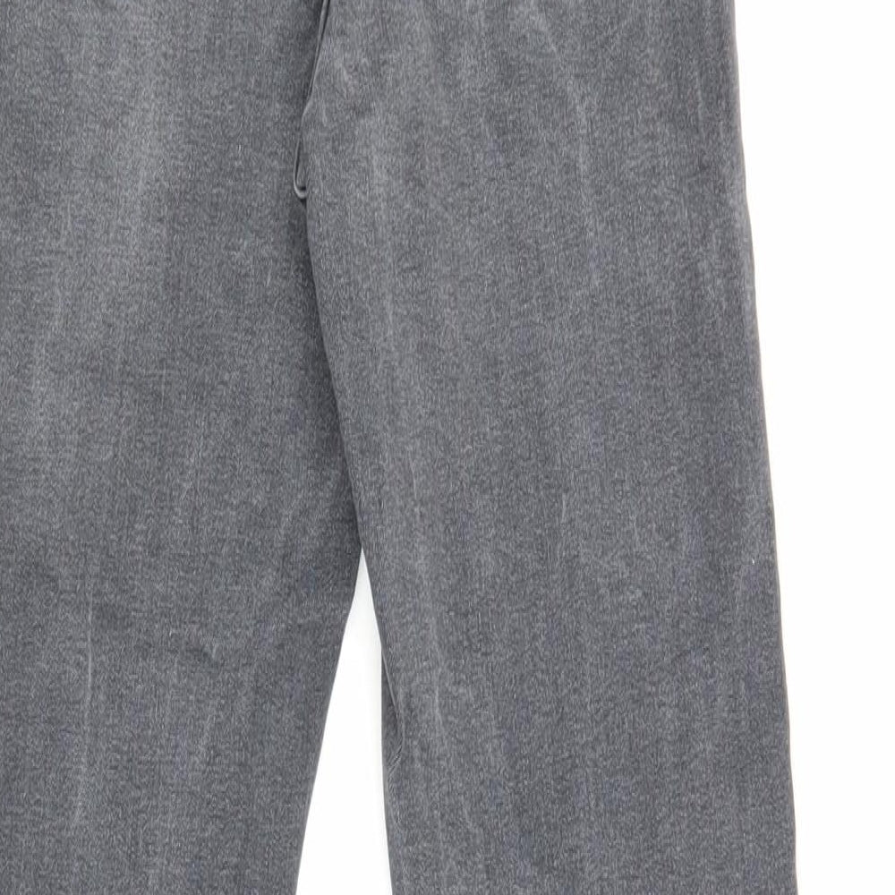 Topshop Womens Grey Cotton Straight Jeans Size 26 in L28.5 in Regular Zip