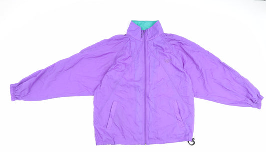 Womens UK Size M Reebok Purple Rain Coat